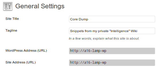 Wordpress blog settings in wp-config.php